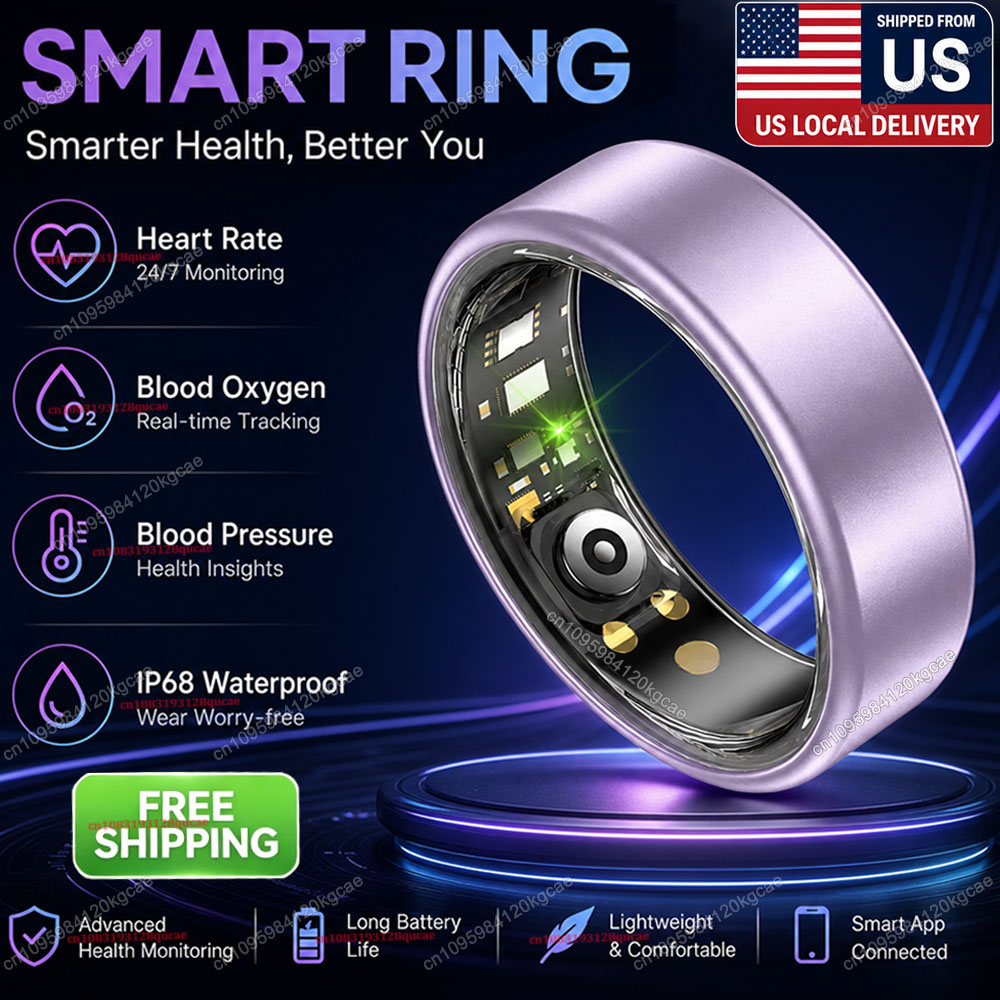 Gymnastic Ring - スマートリング 心拍数 血中酸素 睡眠トラッカーリング IP68防水 マルチスポーツモード