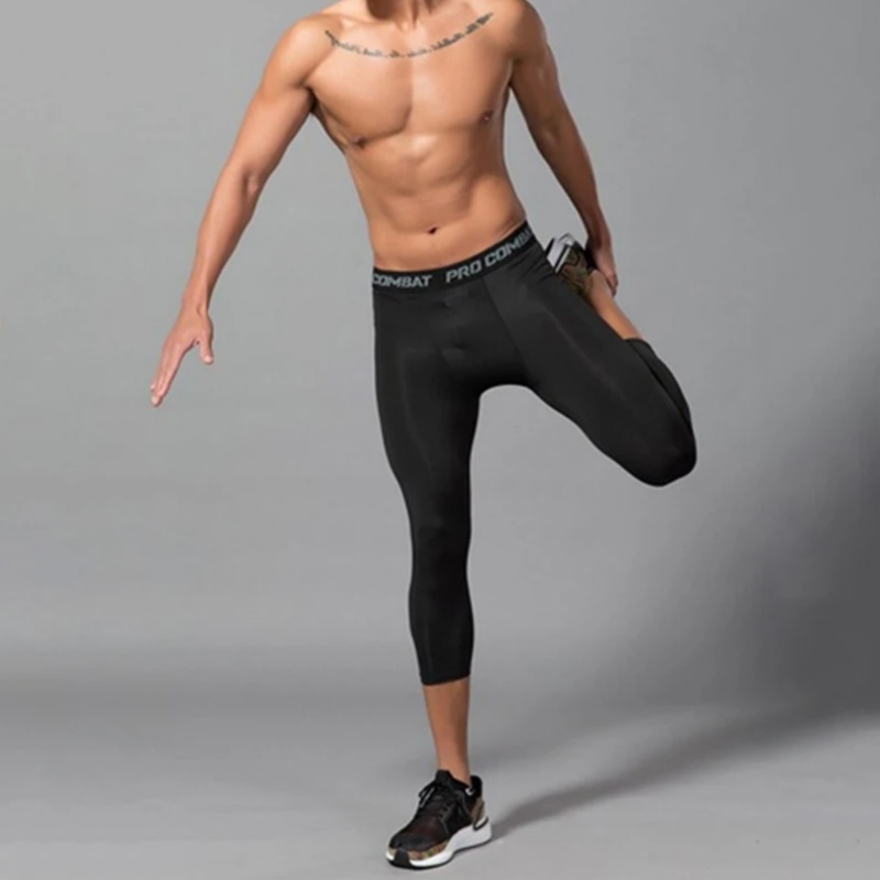 Crossfit Victory - 男性ランニングレギンスクイックドライジムスポーツタイツ男圧縮フィットネスパンツクロスフィットトレーニングバスケットボールタイツ男スポーツウェア