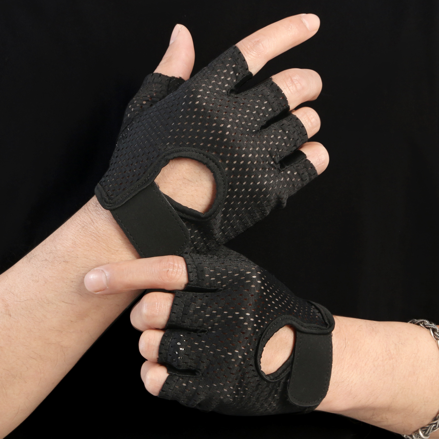 Weightlifting Gloves - ウェイトリフティンググローブ 手のひらを完全に保護、ジム、サイクリング、エクササイズ用のトレーニンググローブ、通気性、超軽量、メンズ、