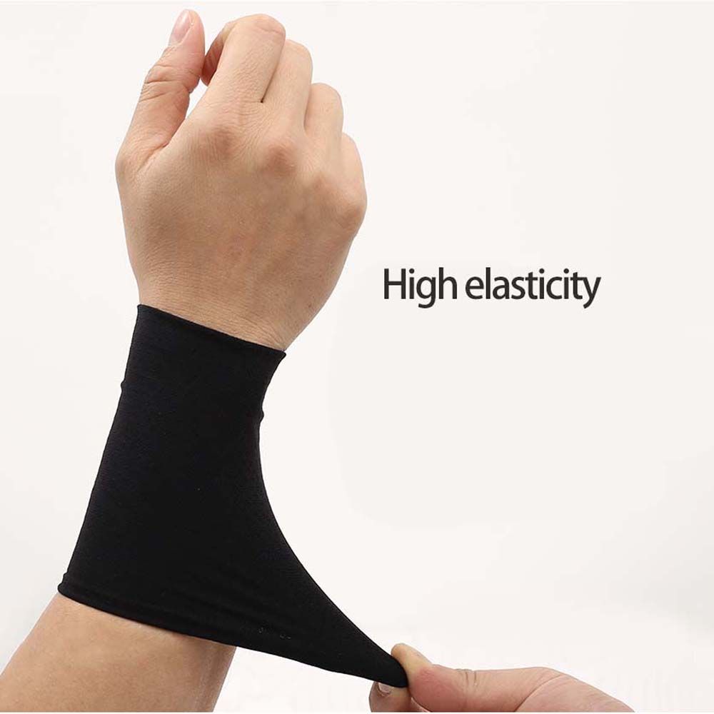 Wrist Wraps - 男性と女性のための伸縮性のあるリストバンド,ユニセックス,スポーツ,日焼け止め,アイスシルク,サイクリング,腕用