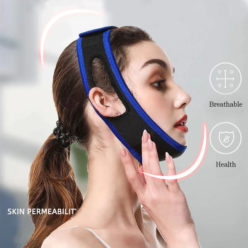 調節可能ないびき防止ベルト、顎サポートベルト、顔のリフトアッ - Lifting Belt のレビューと価格