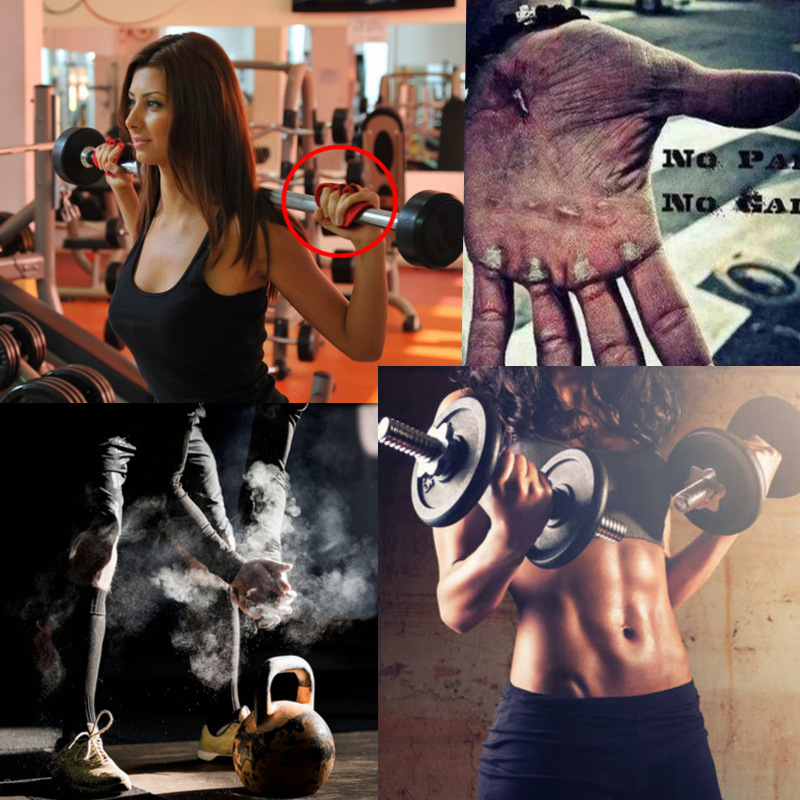 フィットネス男性女性手袋ジム重量挙げハーフフィンガー手首保護 - Weightlifting Gloves のレビューと価格