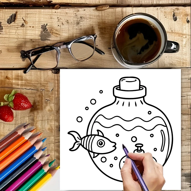 大人の塗り絵用マジックジャー、誕生日プレゼント、新学期用品、 - Chalk Bag のレビューと価格