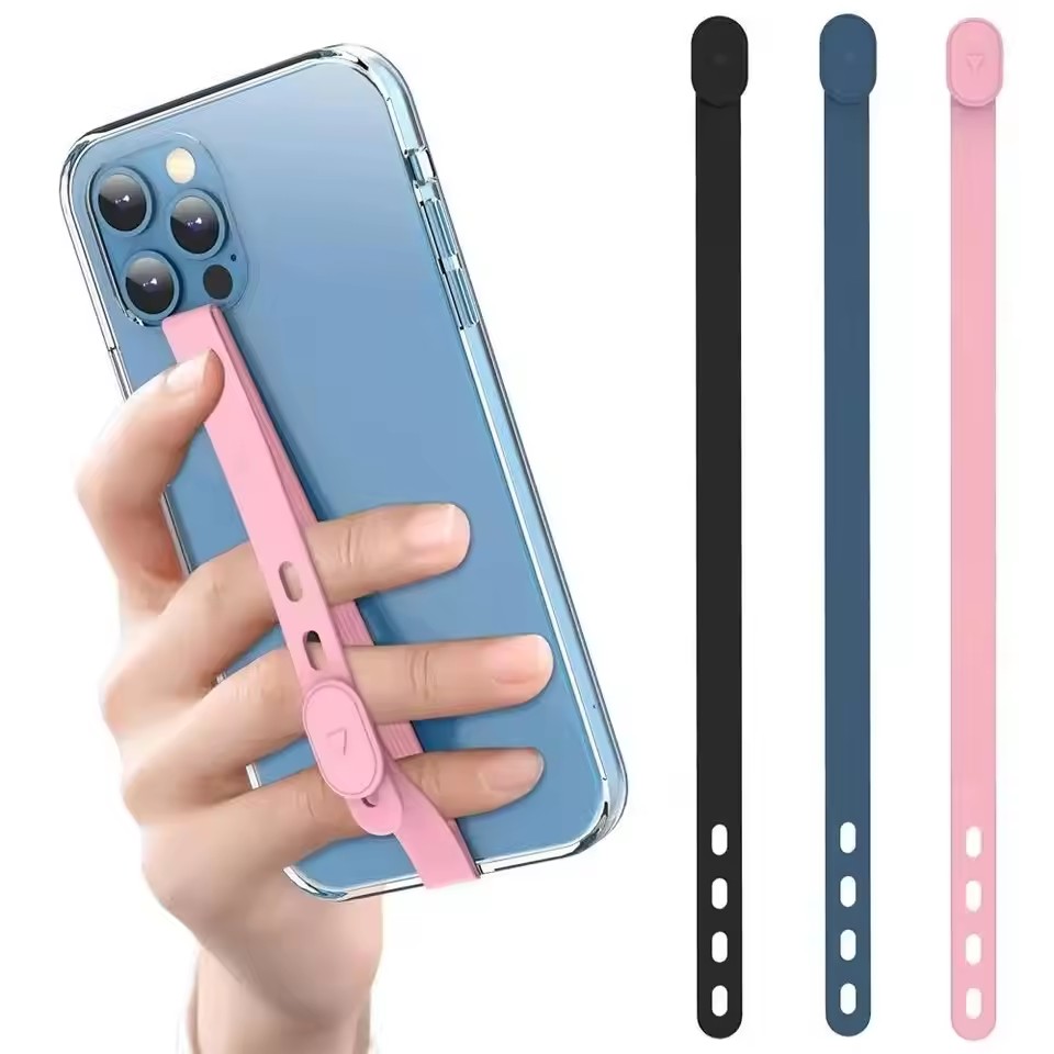 ポータブルシリコン電話ストラップ調節可能な紛失防止電話ケース - Wrist Wraps のレビューと価格