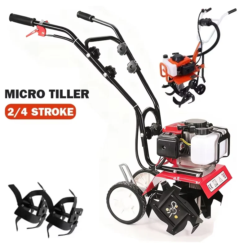 ガソリン式小型耕運機 電動歩行式耕運機 2ストローク/4スト - Crossfit Machine のレビューと価格