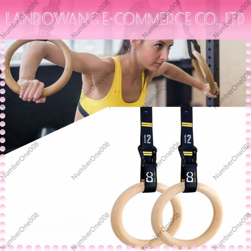 堅牢なバーチ材製体操リング、フィットネスプルアップリングセッ - Gymnastic Ring のレビューと価格