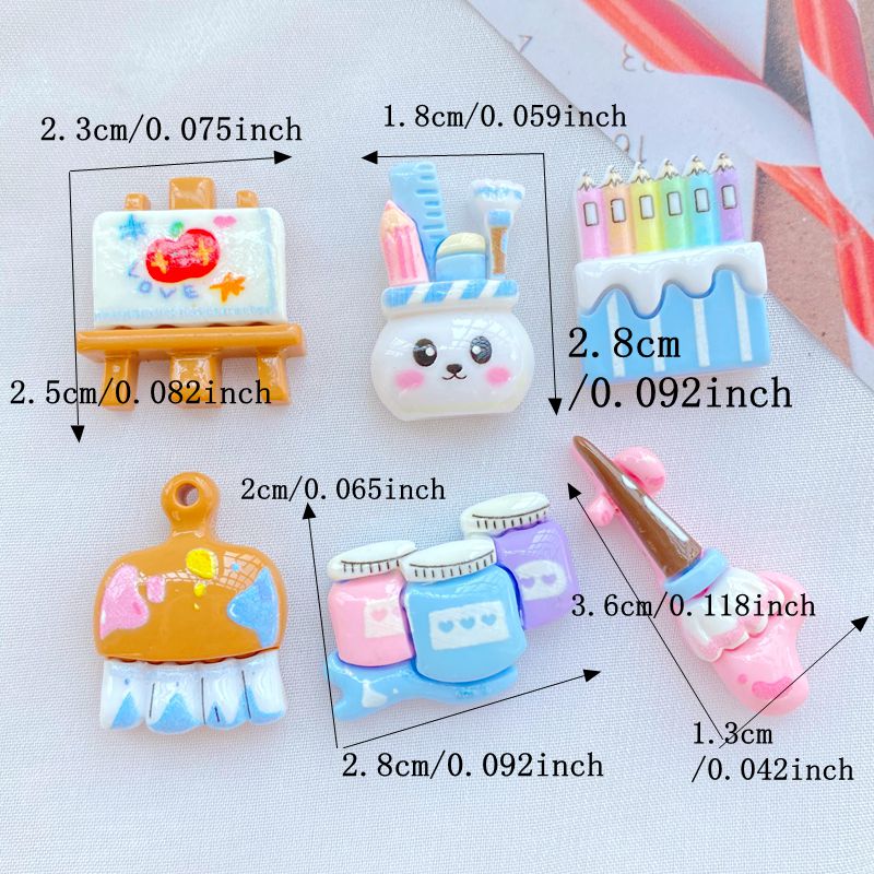 10 個の新しいかわいい樹脂漫画コーティング、ブラシ、製図板 - Chalk Bag のレビューと価格