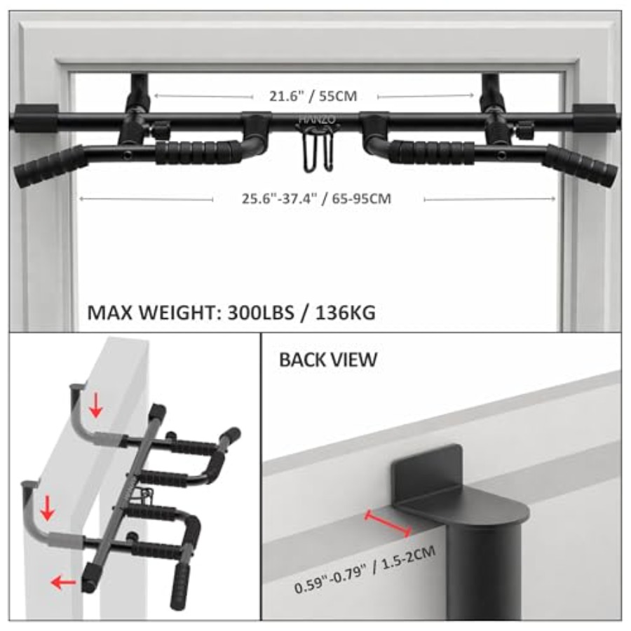 ドア枠懸垂バー セット サスペンションストラップ付き マルチ - Pull Up Bar のレビューと価格