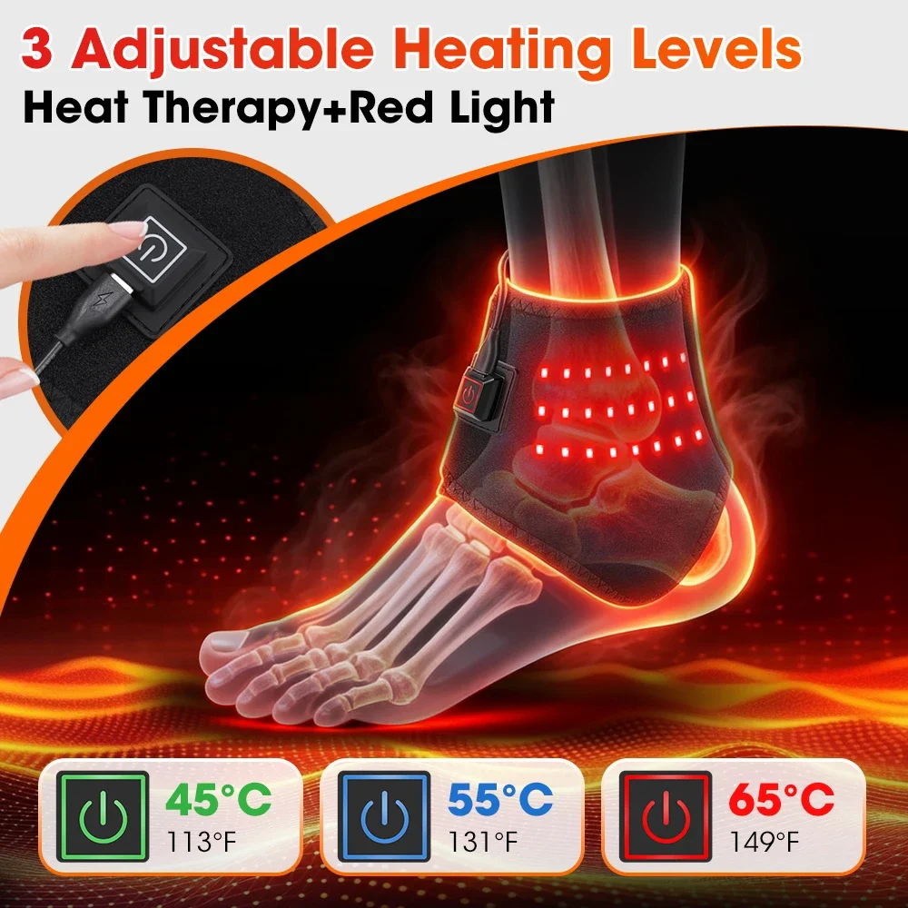 赤色光付き加熱アンクルラップ 36個のLED 660nm、3 - Wrist Wraps のレビューと価格